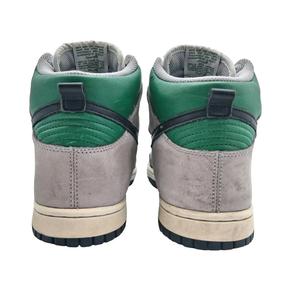 Nike Dunk High Shoes Mens Size 8.5 White Gray Green Leather Sneakers 306968-002